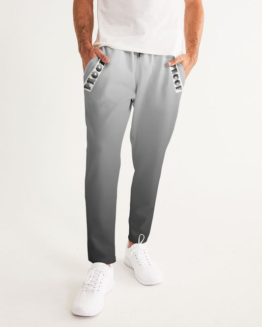 Black faded joggers are made with 100% polyester, so their lightweight and smooth to the touch.