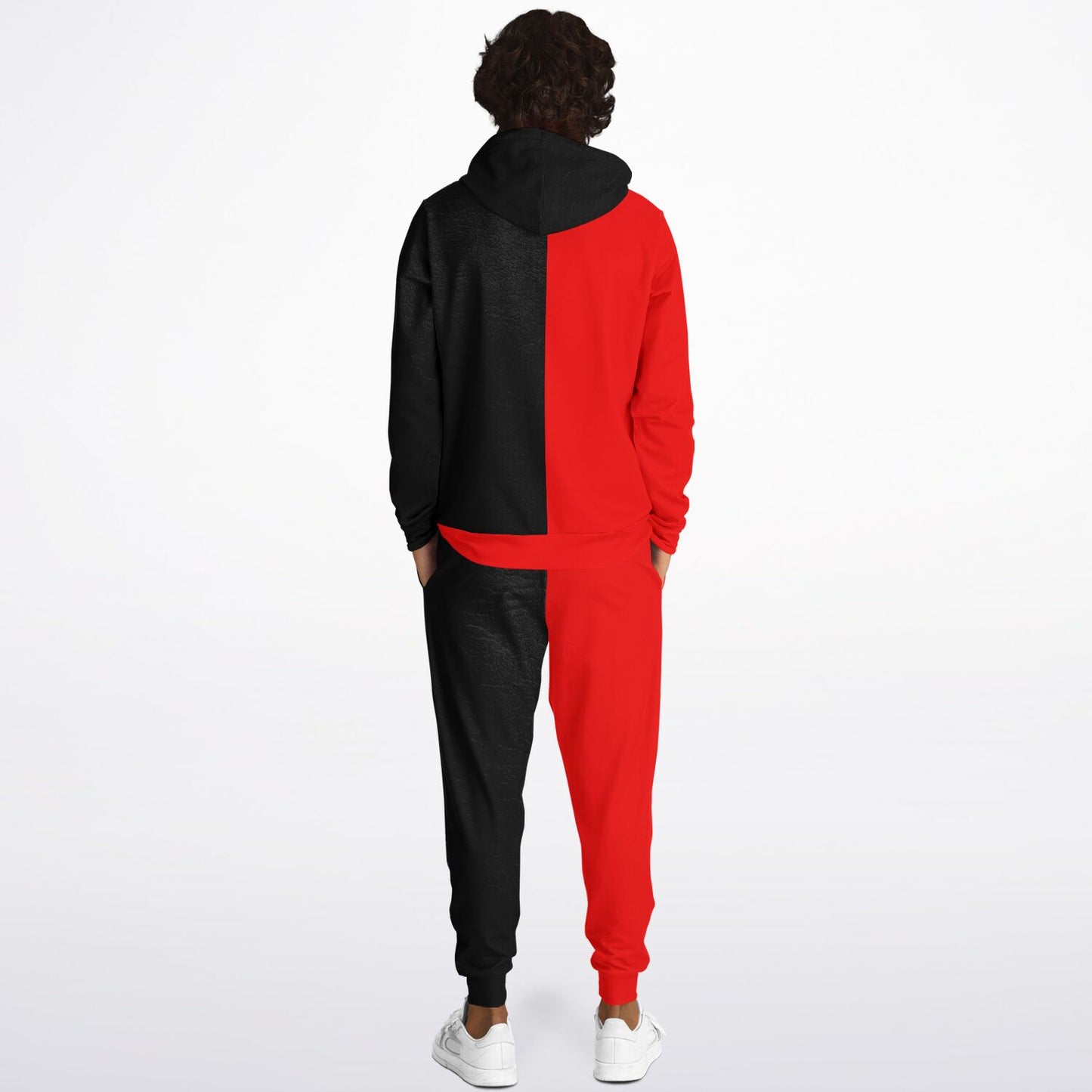 Bulls Rocking Red and Black Jogger Set for Men's