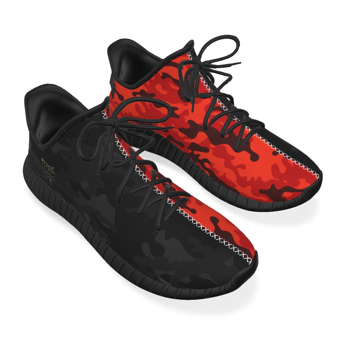 Two-Faced Black and Red Camo Men's Coconut Shoes