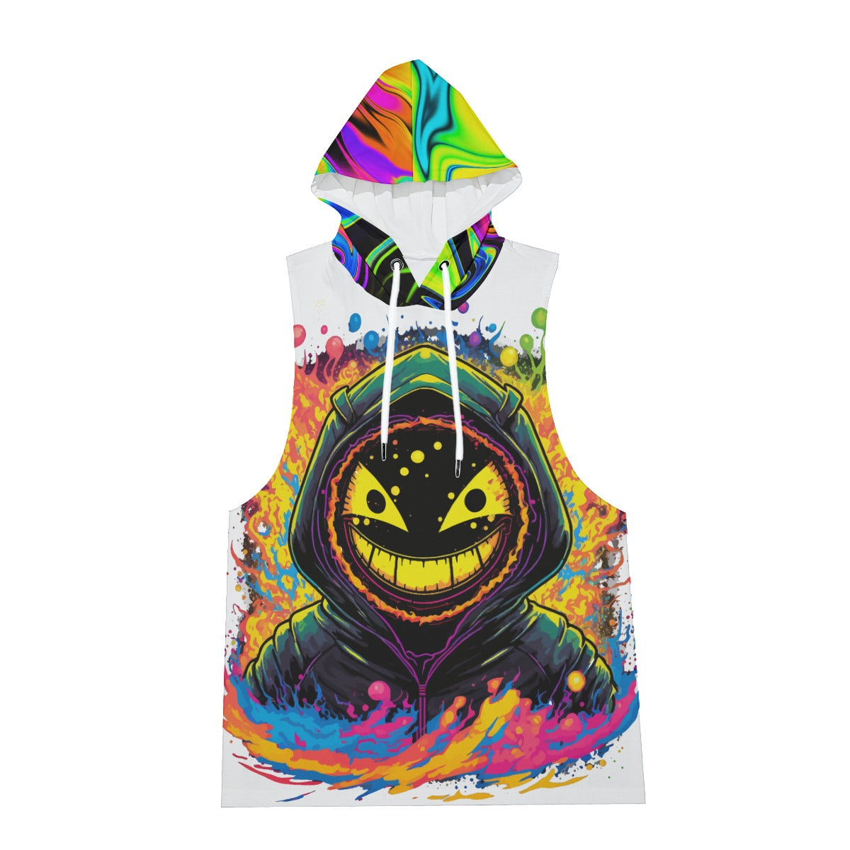 Colorful Creation Smile Sleeveless Vest and Short Set for Men's