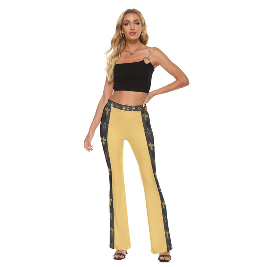 I'm A Bee "Bee Consumed" Women's Skinny Flare Pants