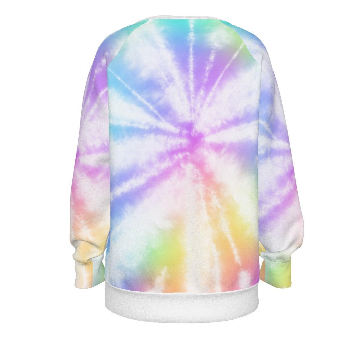 So Giga's Tie Dye Peace and Love Sweatshirt Back view