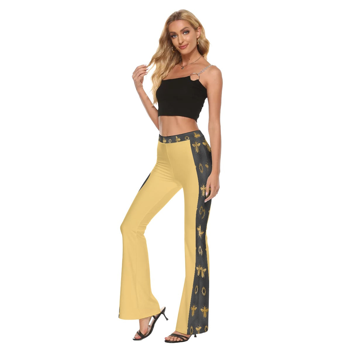 I'm A Bee "Bee Consumed" Women's Skinny Flare Pants