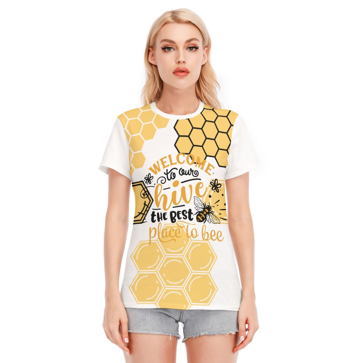 I'm A Bee "Bee the Hive" Women's Round Neck T-Shirt