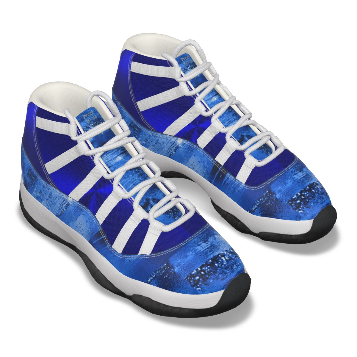 Proof's Blue Swag High Top Basketball Shoes for Men's