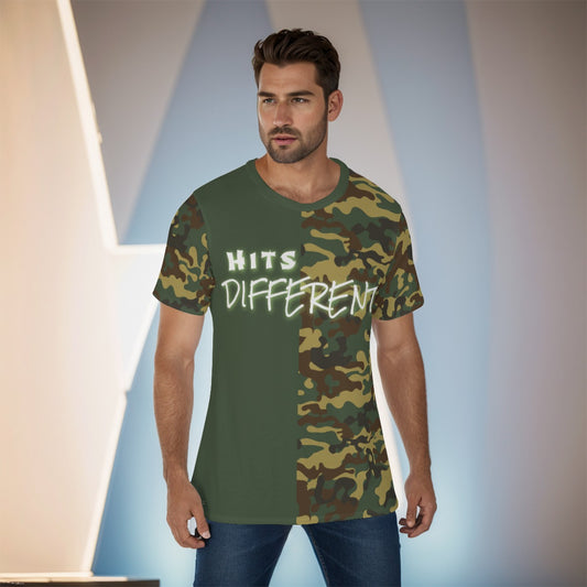 Green Camo Hits Different Men's Green Camo T-Shirt