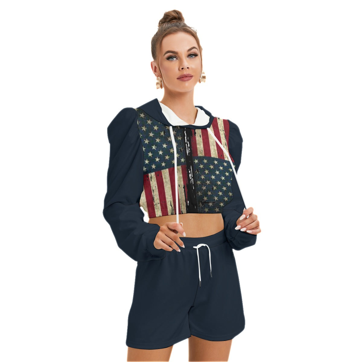 Scorn America Micro Fleece Designer Hoodie and Short Set