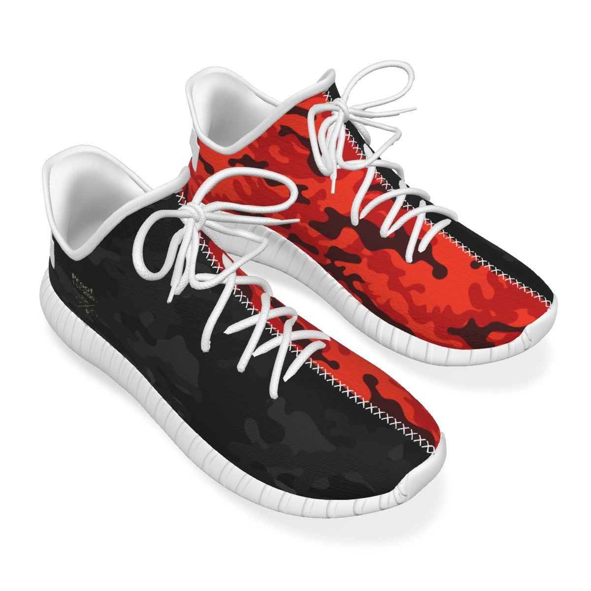 Two-Faced Black and Red Camo Men's Coconut Shoes