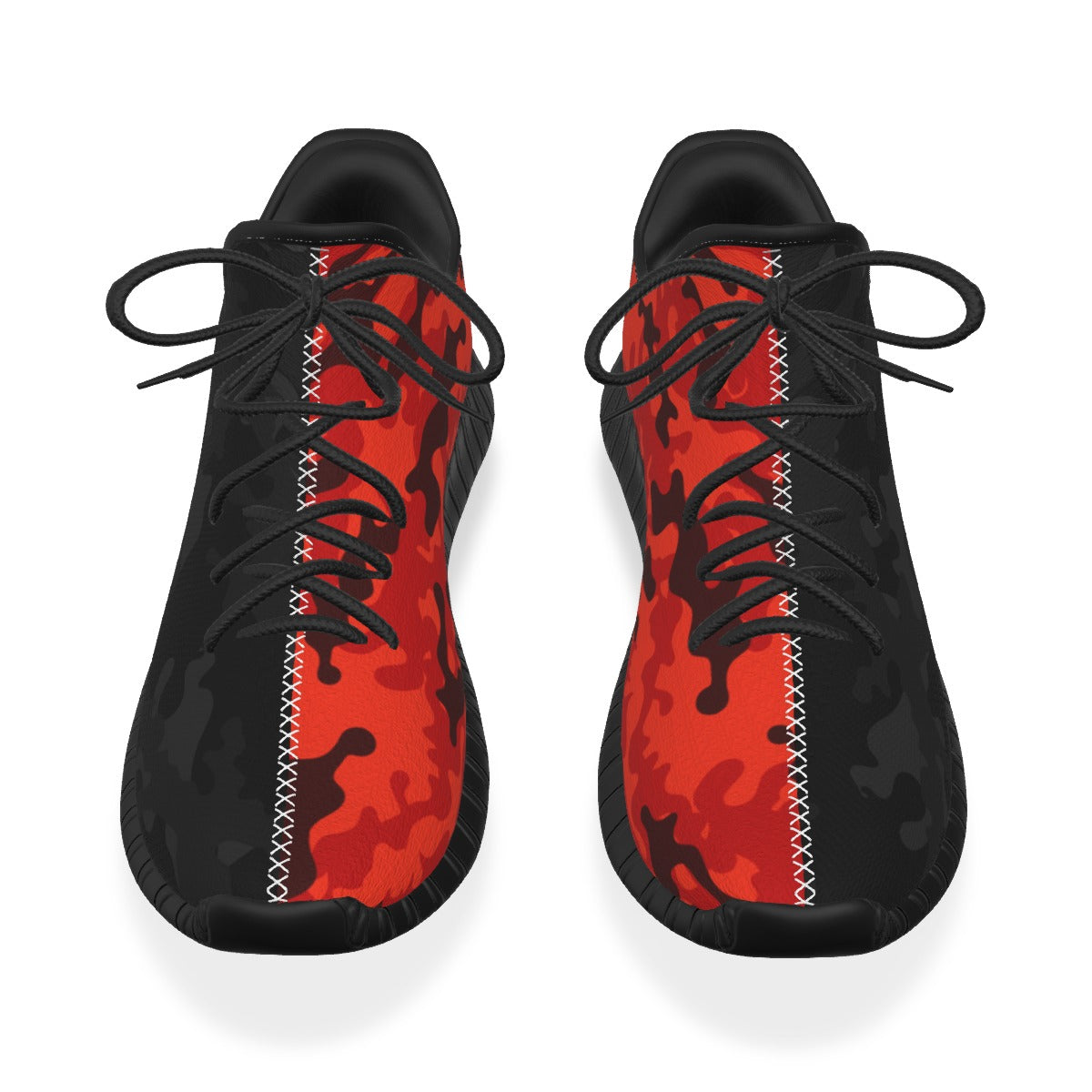 Two-Faced Black and Red Camo Men's Coconut Shoes