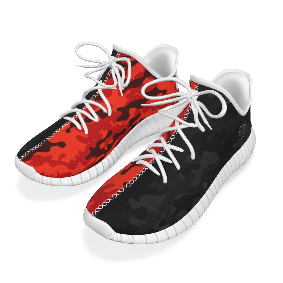 Two-Faced Black and Red Camo Men's Coconut Shoes