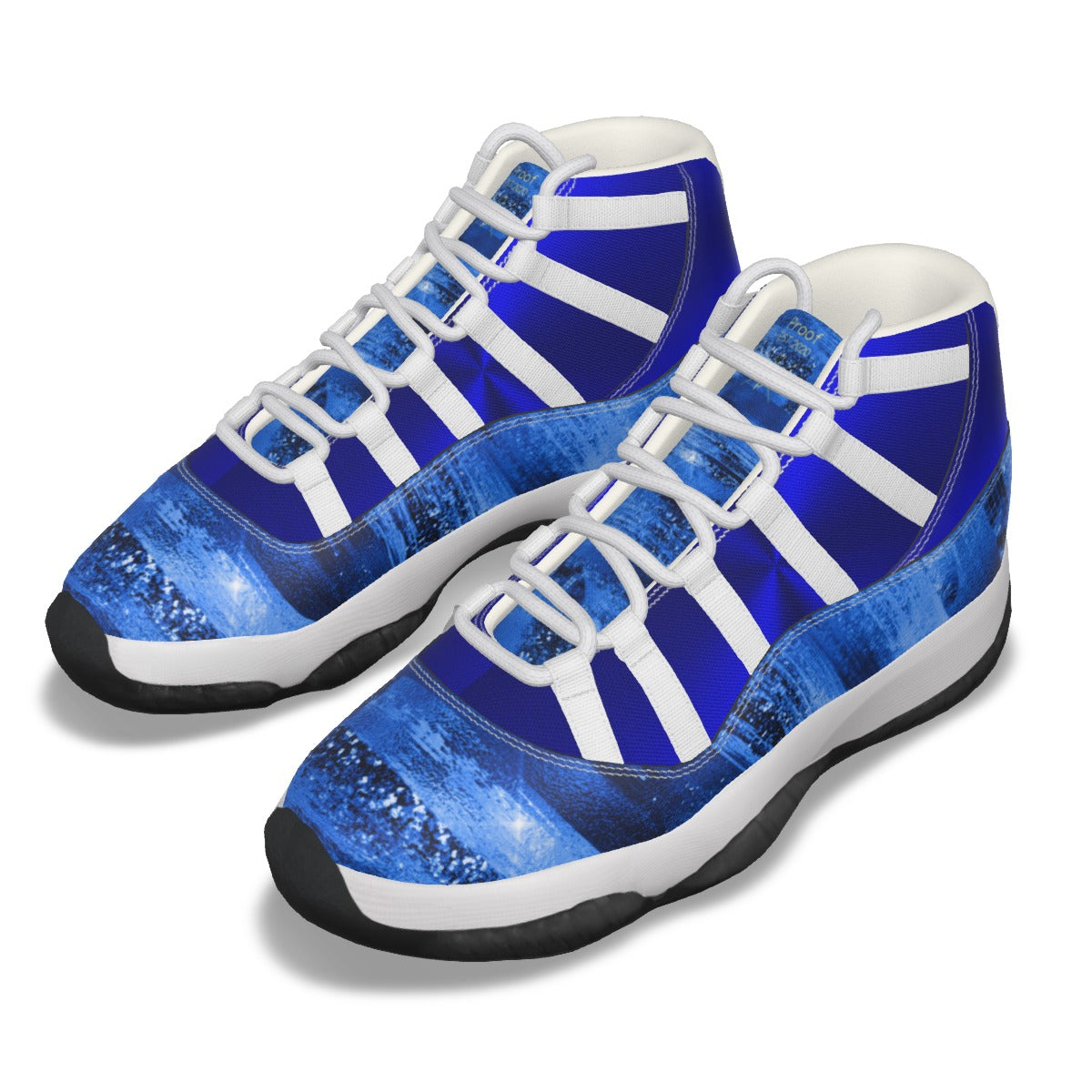 Proof's Blue Swag High Top Basketball Shoes for Men's