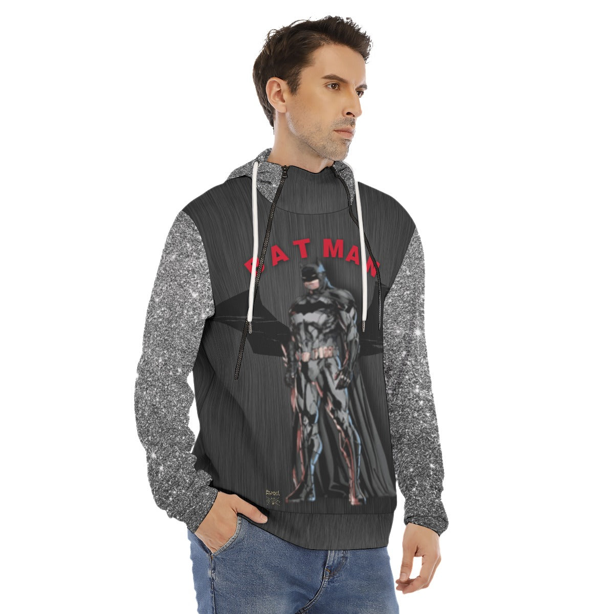 Bat Man with Bat Wings Hoodie for Men's