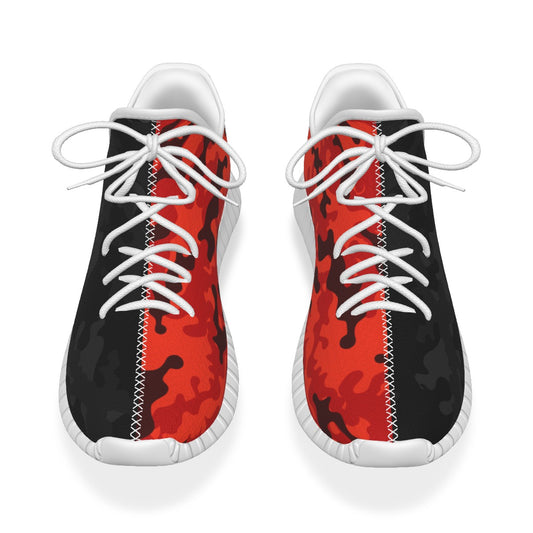 Two-Faced Black and Red Camo Men's Coconut Shoes