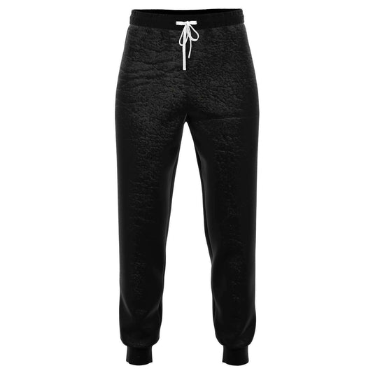 Black Leather Printed Joggers are a lightweight material and are very comfortable.