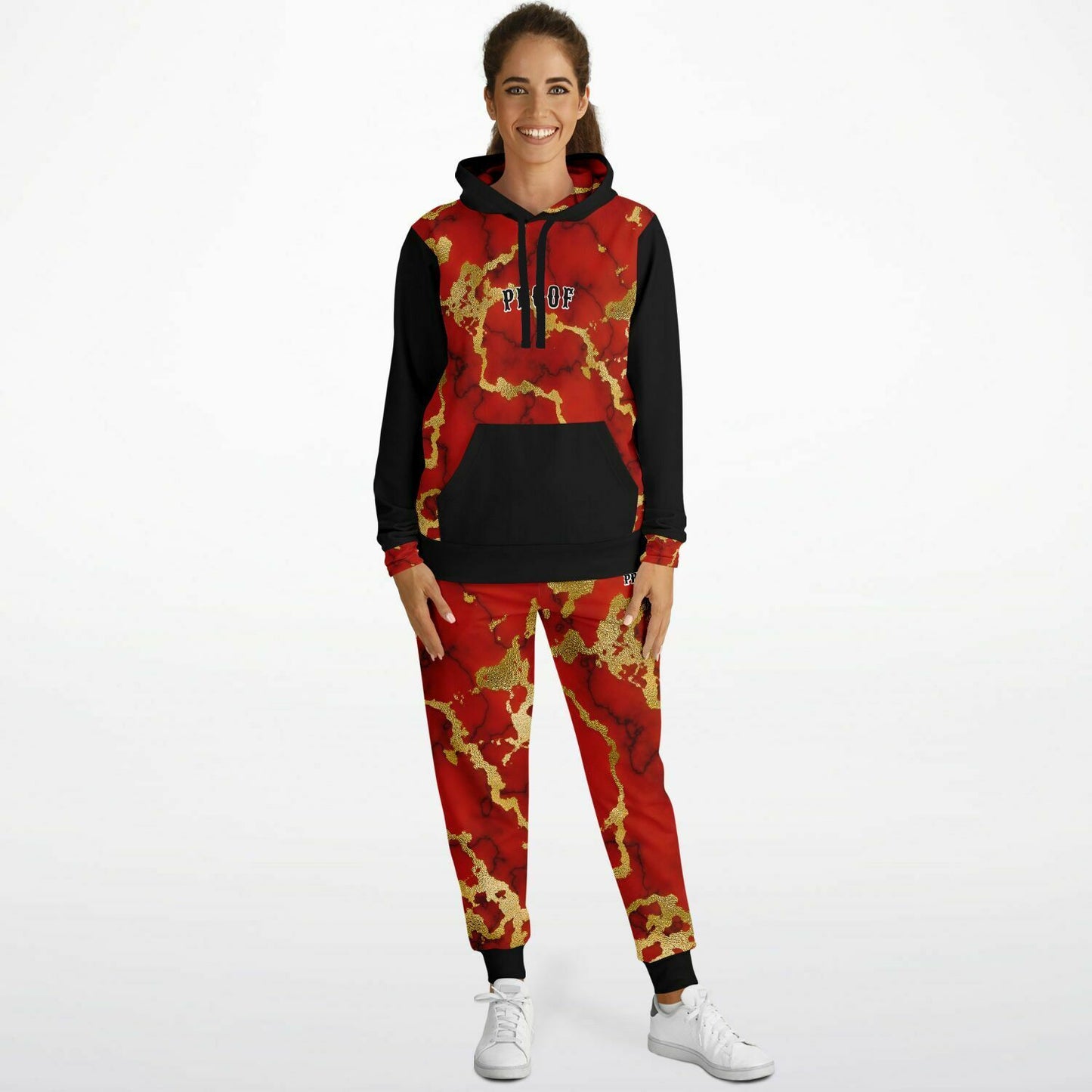 Marble Printed Designer Jogger Suit for Adult's