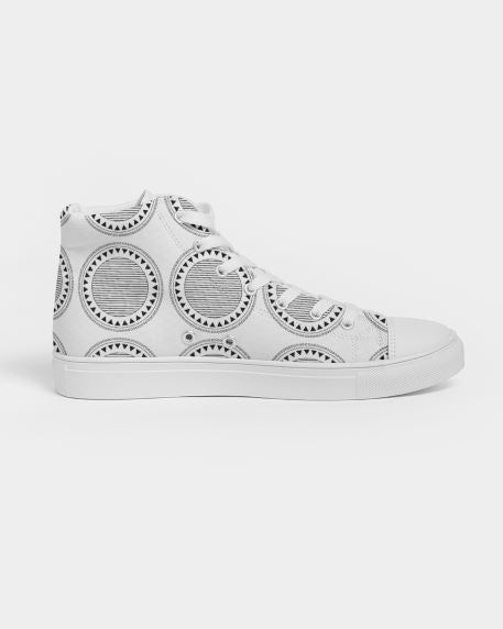 Circled Styled Designer High-top Shoe for Men's