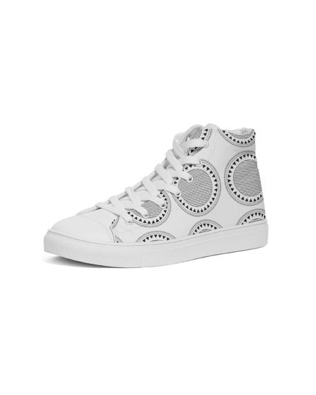 Circled Styled Designer High-top Shoe for Men's