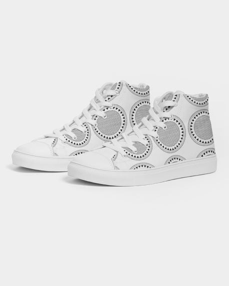 Circled Styled Designer High-top Shoe for Men's