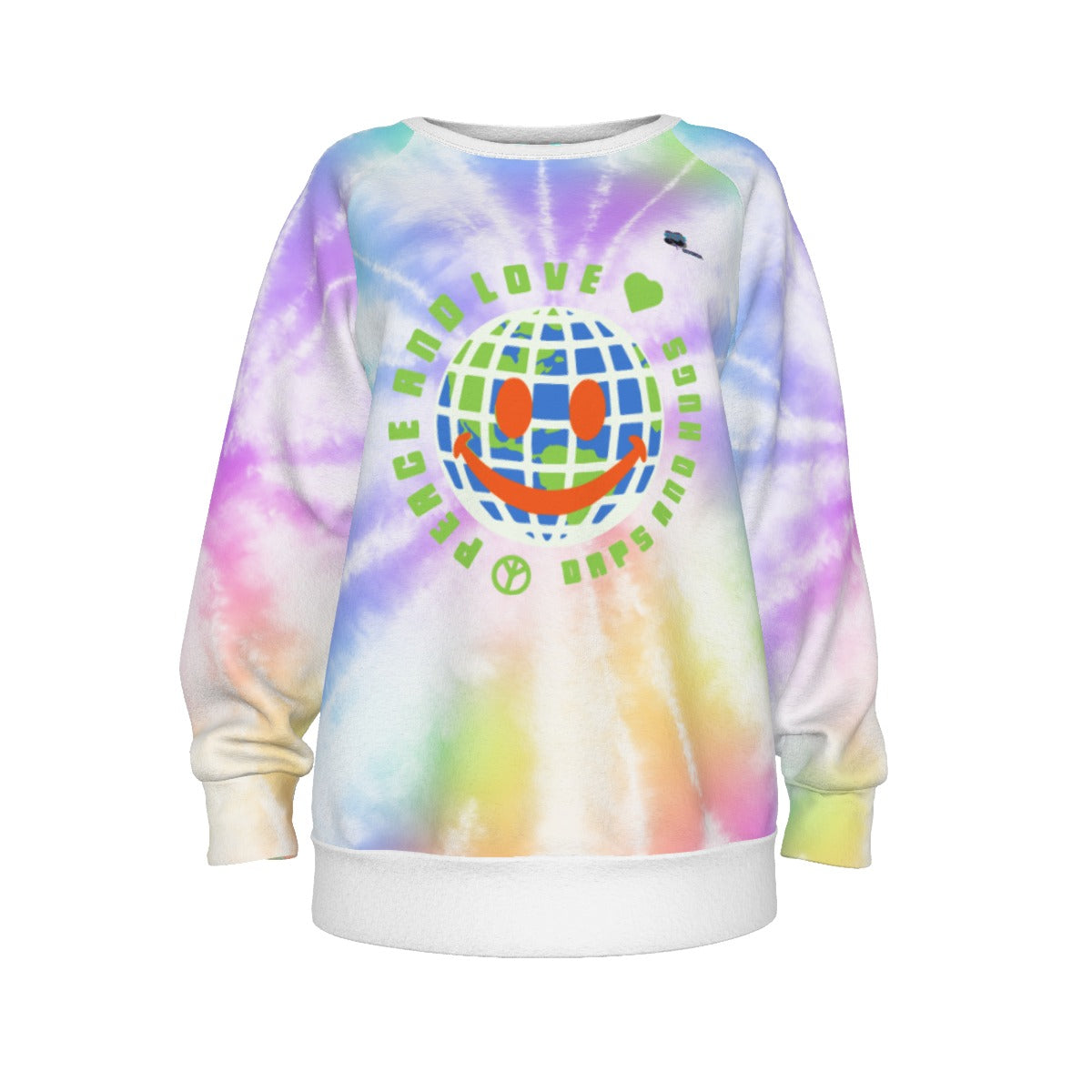 This sweatshirt is full of color, our famous tie-dye print is sure to make your day a little bit brighter. 