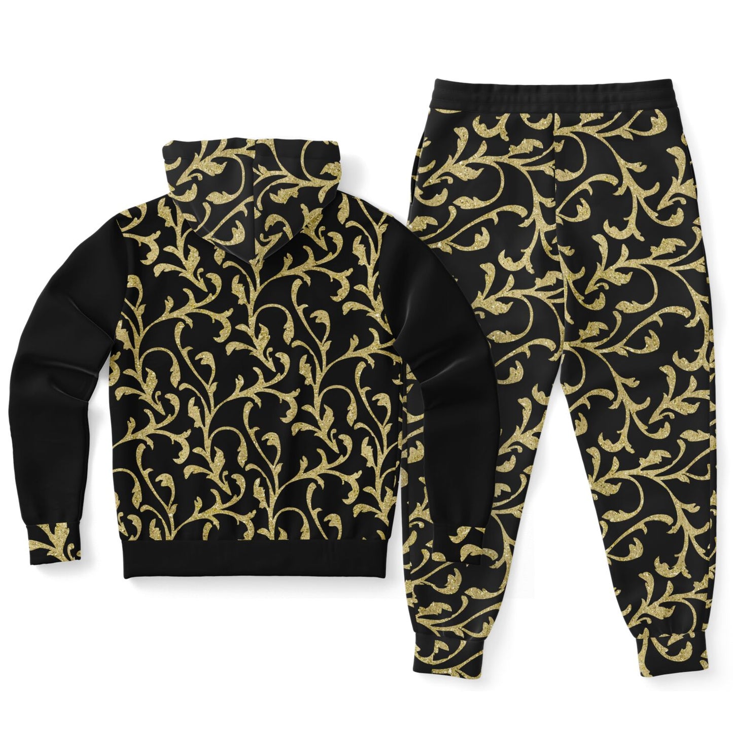 Men's Gold and Black Jogger Set | Plus Sizes Available